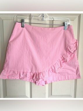Lilly Pulitzer Skort white and pink stripes